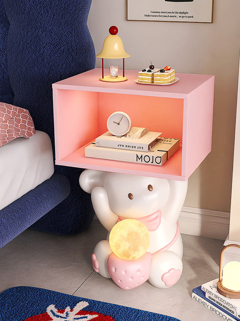 Creative Rabbit Kidsren's Bedside Table Small Modern Simple Storage ...