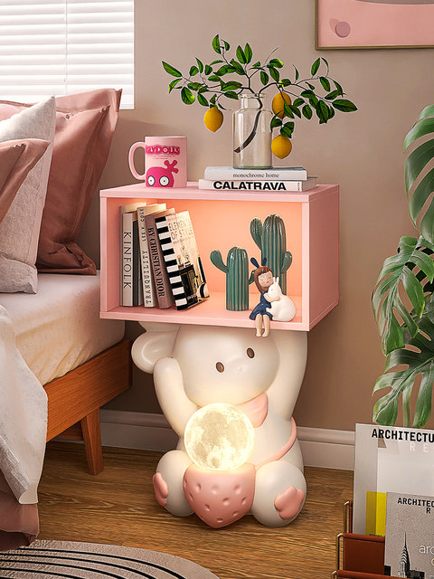 Creative Rabbit Kidsren's Bedside Table Small Modern Simple Storage ...