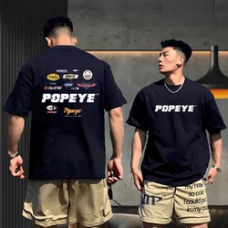 Extra Large Size 150kg American Style Cool Heavyweight Pure Cotton Short-Sleeved T-Shirt for Young Men, Summer Trendy Brand Round Neck Half-Sleeve Top