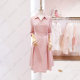 2024 early autumn new temperament intellectual OL shirt skirt with slim fit and slim waist tie and five-point sleeve dress