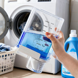 Japanese laundry detergent storage box sealed graduated measuring cup storage tank household disinfection washing bottle laundry liquid storage