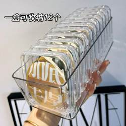 Portable Powder Puff Storage Box, Empty and Transparent, Clean and Portable, Essential for Business Trips, Cute Makeup Organizer for Desktop, ins Style, Bathroom