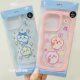 Japanese giikawa chiikawa Korean style Xiaoba Usaqi suitable for Apple iPhone 16 promax macaron candy color edge 14pro transparent anti-fall protection case 15 mobile phone case