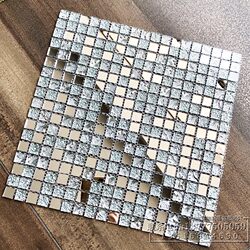 1cm Small Particle Crystal Glass Mosaic Wall Sticker Self-Adhesive Mirror Tile Tv Background Wall Ktv Decoration