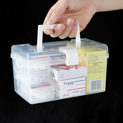 Household Transparent Emergency Medicine Box, Small Portable Multi-Purpose Storage Box, Portable Medical Box, Medicine Organizing Box