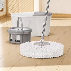 Meiya Rotating Mop Dual-Drive Dehydration Mop Bucket Spin-Dry 2025 New Model Household Mop Cleaner