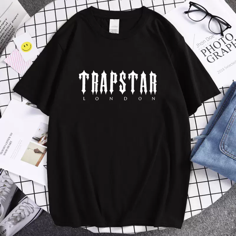 Trapstar London欧美字母印花男女百搭宽松T恤圆领短袖T-shirt-Taobao