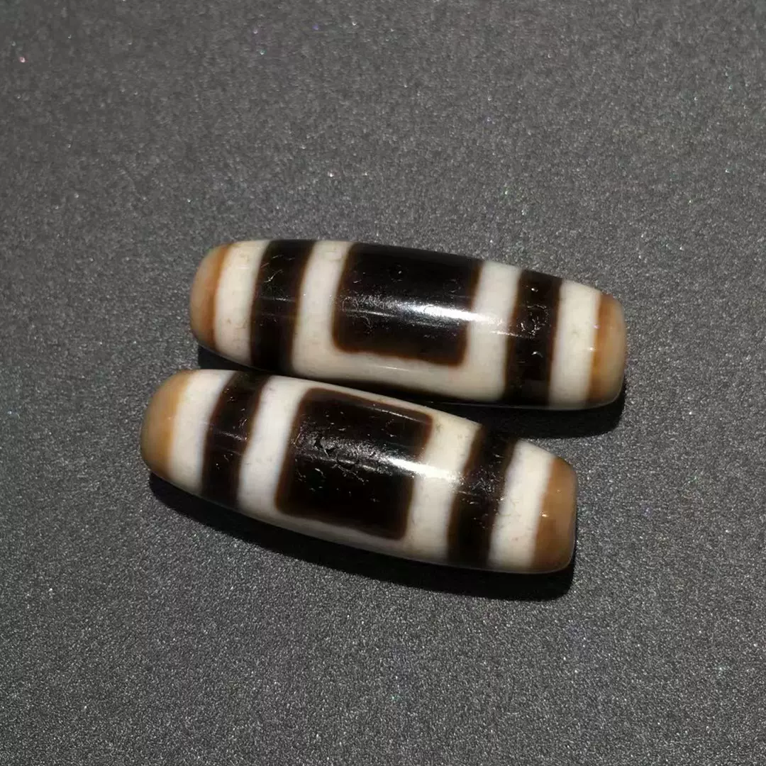 西藏天珠保真正品虎牙四眼天珠增福健康增财富上肯天珠老超