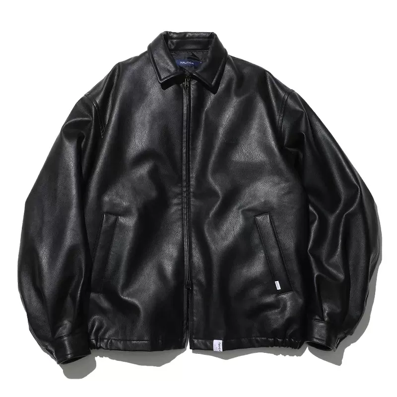 nautica leather jacket-