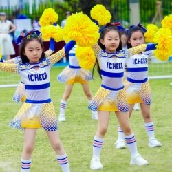 Cheerleading Competition Uniforms for Men and Women, Primary and Secondary School Sports Meets, Cheerleading Performance Uniforms, Children's Day Dance Performance Costumes