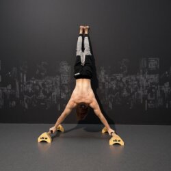 Push-Up Stand Wooden Russian Push-Up Rack Inverted Stand Solid Wood Multifunctional Fitness Equipment Training Street Fitness Chest Muscle Training