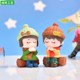 Micro landscape sweater wishing couple boy and girl doll figure blind box decoration accessories car desktop small ornaments