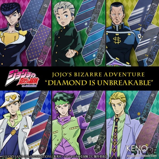 Bandai Jojo's Bizarre Adventure Tie - Jonathan Joestar Skull Design