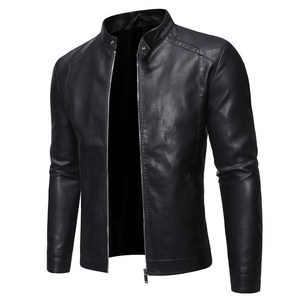 
2026 spring and autumn popular men's washed leather jacket PU leather jacket JK47 - reduced to P70