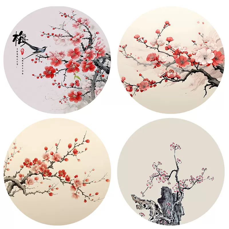 喜鵲梅花圖 喜鹊与梅花_图品汇