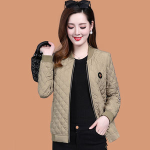 
Ultra-thin cotton-padded jacket for women, new spring and autumn cotton-padded jacket for women, small, short, middle-aged and elderly mother's wear, small cotton-padded jacket