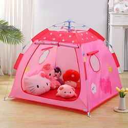 Children's Tent for Indoor and Outdoor Use, Convenient Folding Playhouse for Boys and Girls, Automatic Shrinking, Quick Opening, Mosquito-Proof