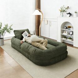 Lazy Sofa That Can Recline and Sleep, Human Dog Bed, Foldable Bedroom Small Apartment Sofa, Tatami Sofa Bed, Dual-Use