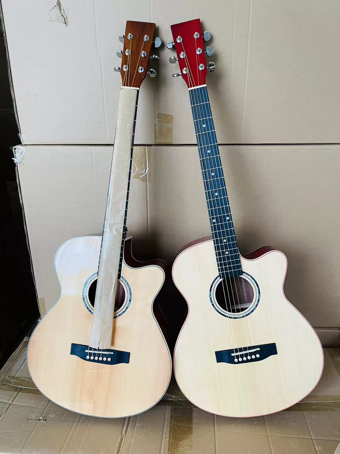 米茄MEGA新品36、40寸、41寸雲杉灌木面單亮光吉他樂器-Taobao