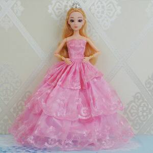 
30 cm doll dress up mother and baby children single doll wedding dress girl princess play house kindergarten