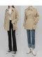 Wavy Egg Wave Egg Trench Coat Petite Korean Style Short Casual Jacket Women's Designer Niche British Coat