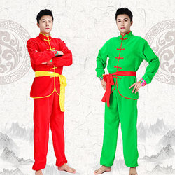 2021 New Yangko Costume Performance Costume Men's Drum Dance Costume Dragon Dance Lion Dance Costume Performance Costume Northeast Big Yangko Costume