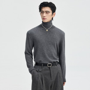 
{Cashmere Haute Custom Weaving} Piaget Zall 25 Winter Wool Sweater Men's Turtleneck Bottoming Sweater