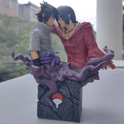 Naruto Figure Rengoku Itachi Sasuke Brothers Reconciliation Monument Bust Model Statue Ornament Anime