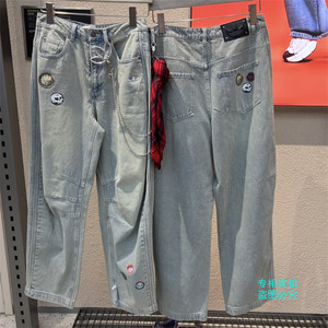 
Adidas Adidas Clover 26 spring men's and women's Valentine's Day loose sports denim trousers KT6366