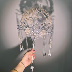 Chinese Style Xiuhe Group Fan | Bride Wedding Happy Fan Gift | Handmade Diy Material Bag