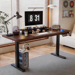 Electric Height-Adjustable Computer Desk with Single or Dual Motors, Gaming Home Desktop Desk, Bedroom Study Desk, Office Desk, Writing Desk