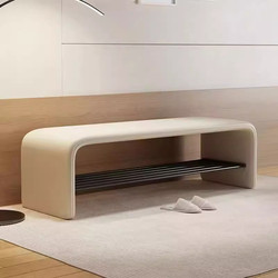 Shoe-Changing Bench for Home Use at the Entrance, Integrated Storage, Can Be Used as a Bench, Long Shoe Rack, Shoe Bench, Light Luxury, High-End Feel, Bedroom Bed-End Bench