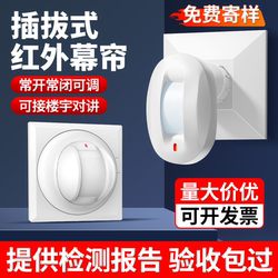 Infrared Curtain Detector 12V Wired Human Body Infrared Sensor Alarm Building Networking Box Plug-In Type