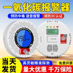 Carbon Monoxide Alarm for Home, Outdoor Camping, Coal, Briquettes, Smoke, Coal Detector, Co Detection Alarm