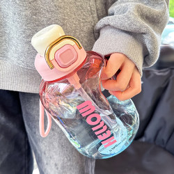 High temperature resistant sports water bottle portable for students