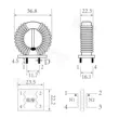 Tấm đế 31*19*13 1.5MH 1.8 dòng 20A chế độ chung cuộn cảm vòng từ choke dòng điện cao chế độ chung