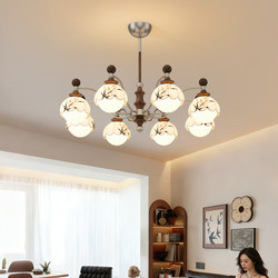 French-Style Vintage Living Room Chandelier, Song-Style Aesthetic Main Hall Light, High-End Magic Bean Lamp, Dining Room Light, Master Bedroom Bedside Lamp