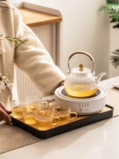 bình trà bằng đá Bếp điện gốm sứ pha trà ấm trà bộ nhỏ hộ gia đình trà chiều nước sôi trà văn phòng ấm trà thủy tinh làm ấm trà bộ bình trà thuỷ tinh bộ ấm chén trà thủy tinh