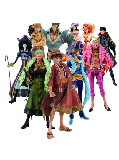 One Piece 15th Anniversary Figures - Luffy, Zoro, Sanji - Banpresto