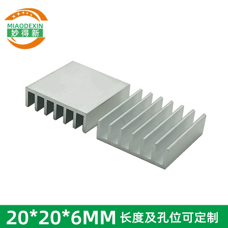 Miaodexin chip điện tử bo mạch chủ làm mát vây 20*20*6MM nhôm tản nhiệt tản nhiệt chất lượng cao