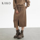 Kako loose and versatile waist lace -up skirt 2024 autumn and winter new product skirt
