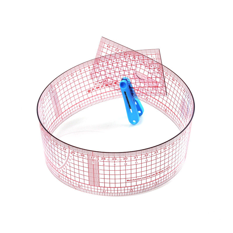 등급 자, 의류 절단 패턴 제작 및 제판 도구 길이 45-60CM, 다기능 내장 스케일-