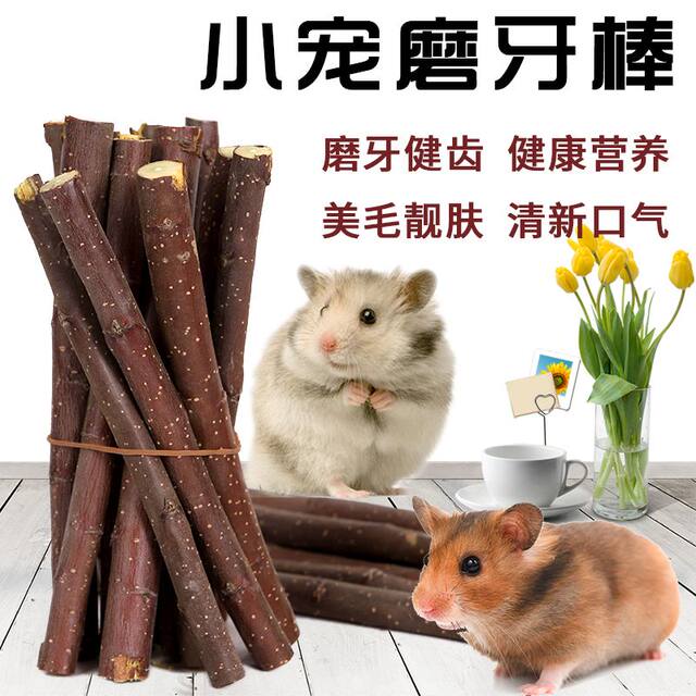 Hamster molar stick drying apple branches chinchilla guinea pig guinea pig rabbit small pet universal wood chewing molar fruit branch