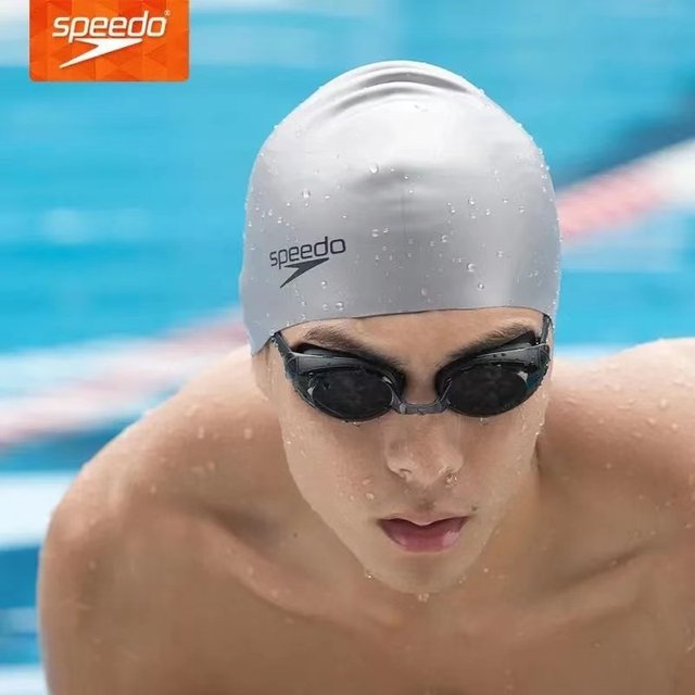 speedo Speedo Swim Cap Silicone Non-Stretching Unisex Elastic Fit Waterproof Training Silicone Swim Cap