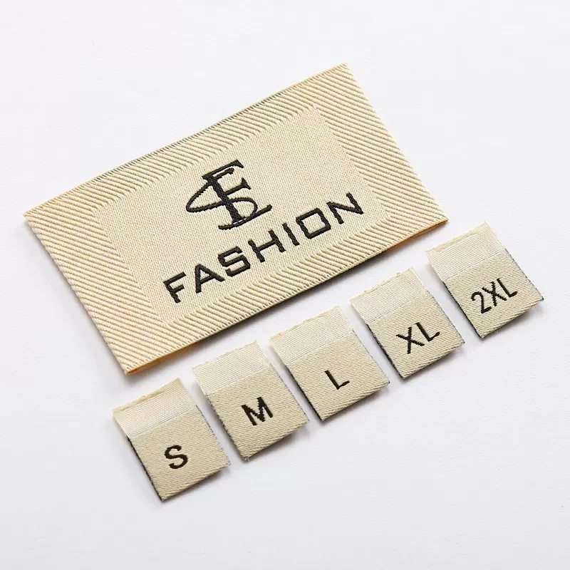 服装领标定制织唛织标布标定做商标唛头订做衣服标签尺码标现货