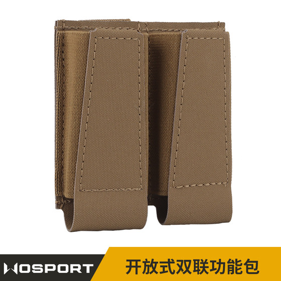 
WoSporT open double function bag 9MM double molle multi-function quick pull storage bag waist bag