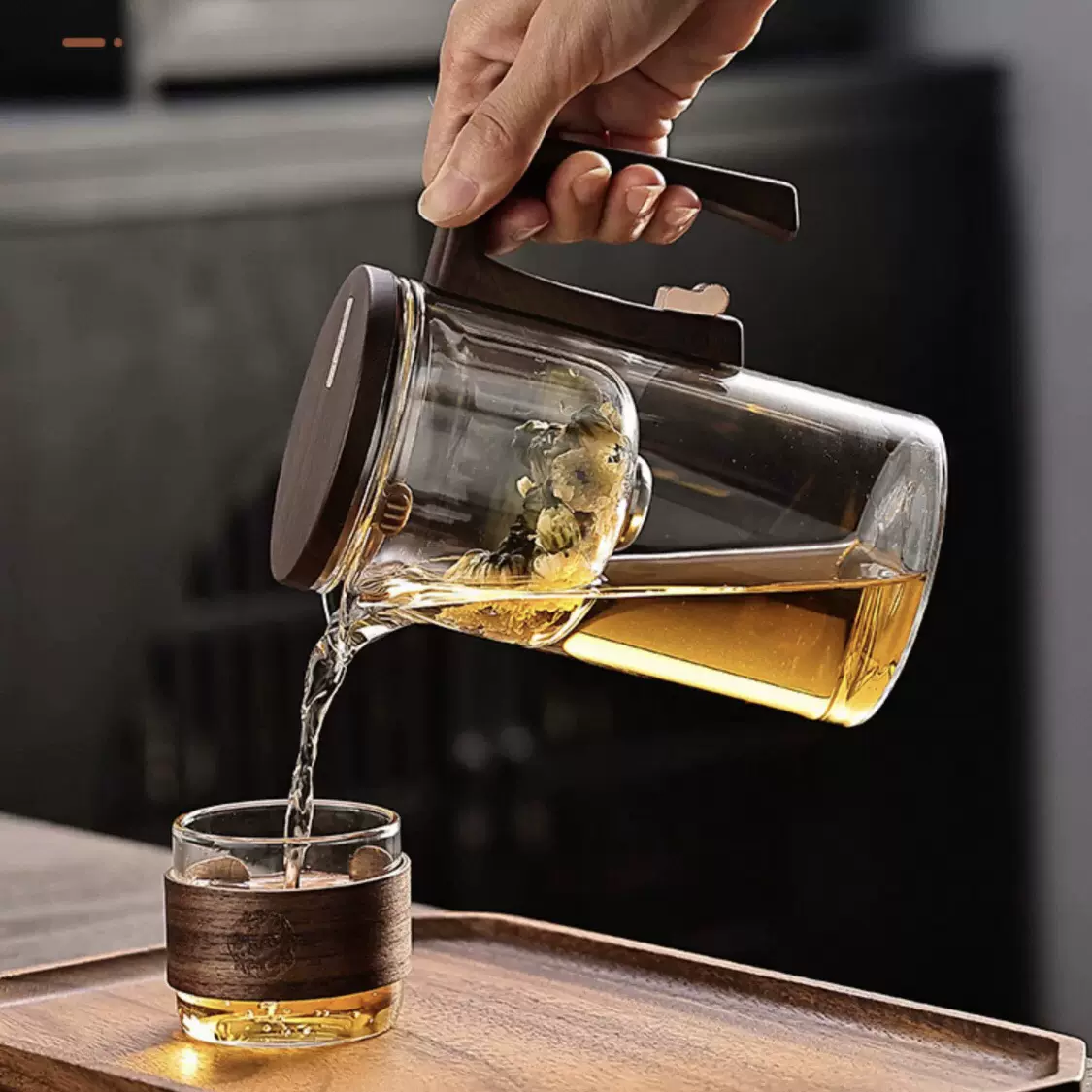 茶水分离飘逸杯茶水分离泡茶壶 自动冲茶泡茶杯家用办公室茶艺杯