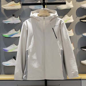 
Li Ning men's sports windbreaker 2025 winter fitness series plus velvet warm waterproof jacket AFDVB33