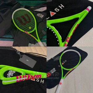 
Purchasing agent Wilson clash 100L V3 Wilson customized tennis racket fluorescent green professional competition training