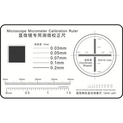 Microscope Special Micrometer Correction Ruler, Film Point Ruler, High-precision Measuring Ruler, Transparent Soft Ruler, Bendable J-30